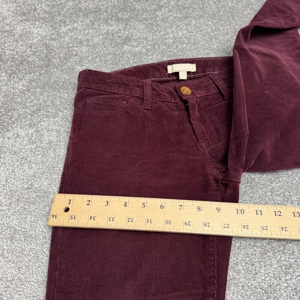Banana Republic WE Skinny Cord Stretch Corduroy Pants Womens 26 Burgundy Casual - Picture 13 of 15